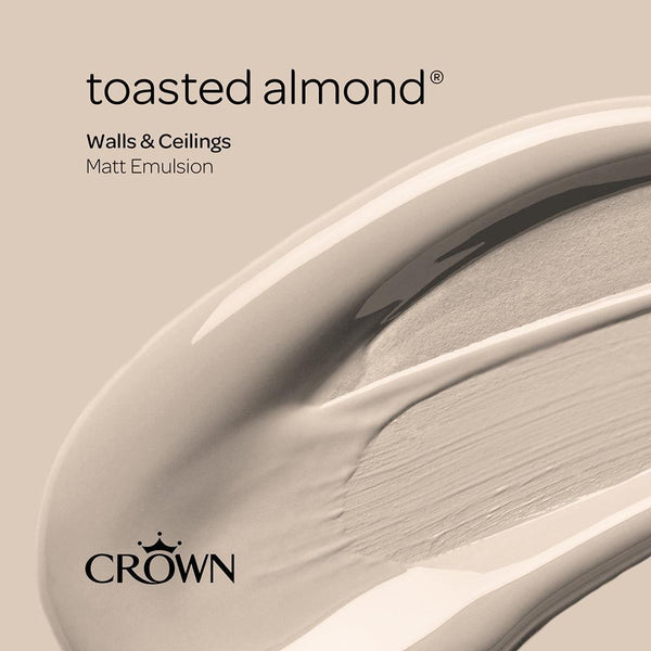 Crown Walls & Ceilings Matt Emulsion | Toasted Almond | 40ml Tester - Choice Stores