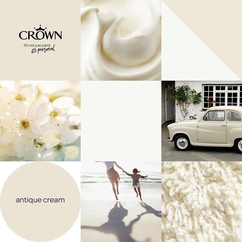 Crown Walls &amp; Ceilings Matt Emulsion Paint | Antique Cream - Choice Stores