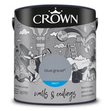 Crown Walls & Ceilings Matt Emulsion Paint | Blue Gravel - Choice Stores