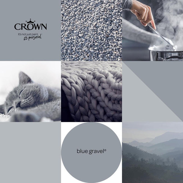 Crown Walls & Ceilings Matt Emulsion Paint | Blue Gravel | 40ml Tester - Choice Stores