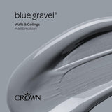 Crown Walls & Ceilings Matt Emulsion Paint | Blue Gravel | 40ml Tester - Choice Stores