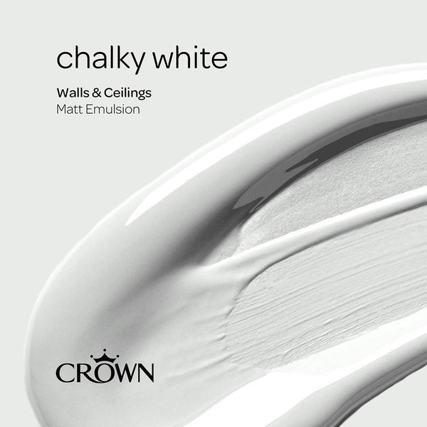 Crown Walls & Ceilings Matt Emulsion Paint | Chalky White - Choice Stores