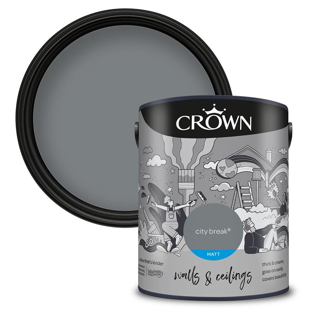 Crown Walls & Ceilings Matt Emulsion Paint | City Break - Choice Stores