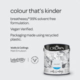 Crown Walls & Ceilings Matt Emulsion Paint | Clay White - Choice Stores