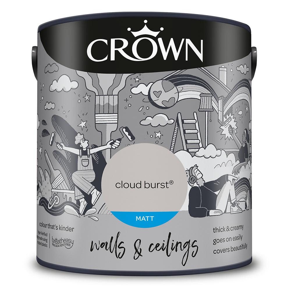 Crown Walls &amp; Ceilings Matt Emulsion Paint | Cloud Burst - Choice Stores