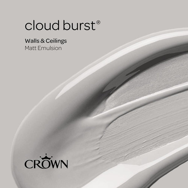 Crown Walls & Ceilings Matt Emulsion Paint | Cloud Burst - Choice Stores