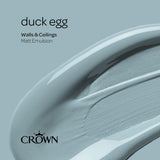 Crown Walls & Ceilings Matt Emulsion Paint | Duck Egg - Choice Stores