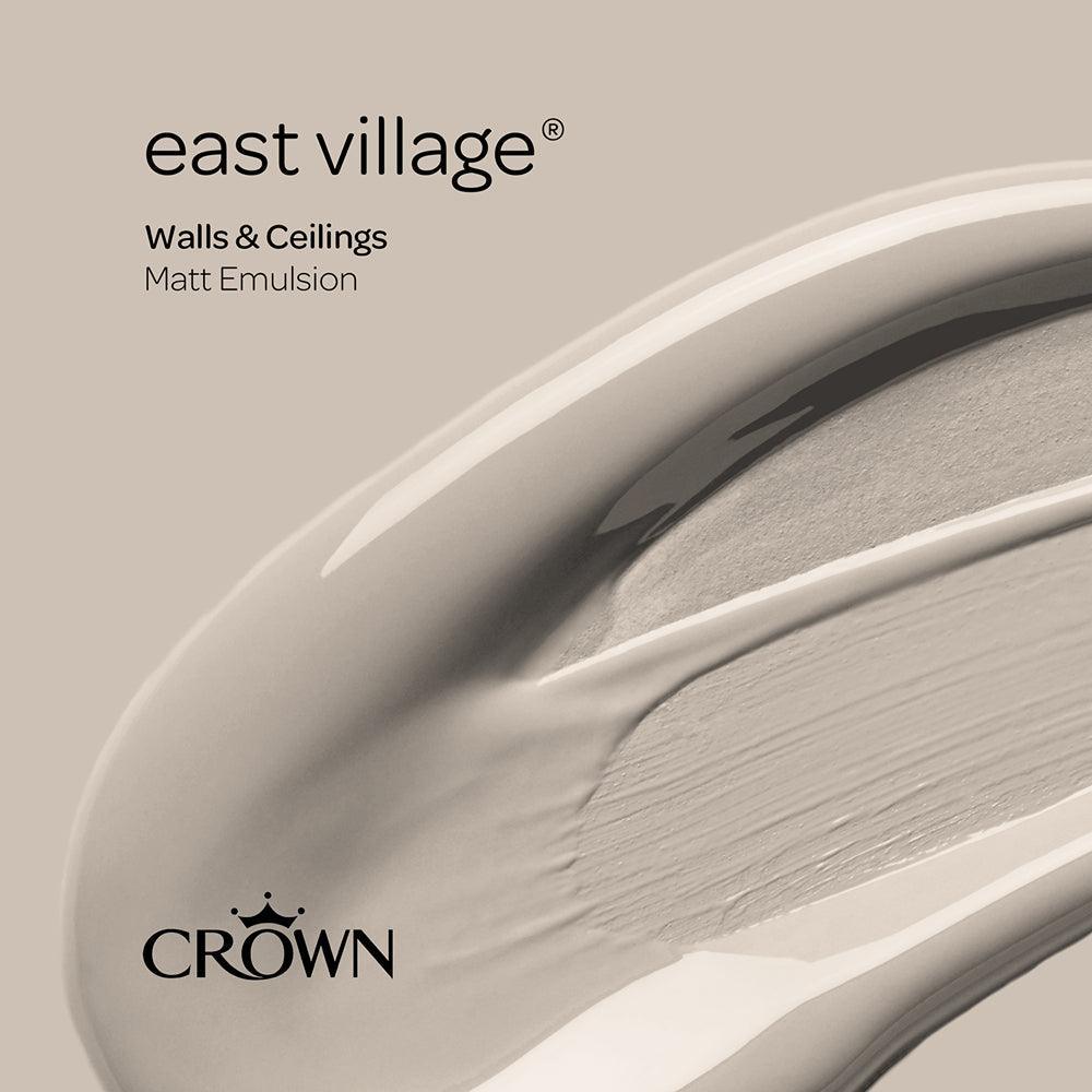 Crown Walls & Ceilings Matt Emulsion Paint | East Village | 40ml Tester - Choice Stores