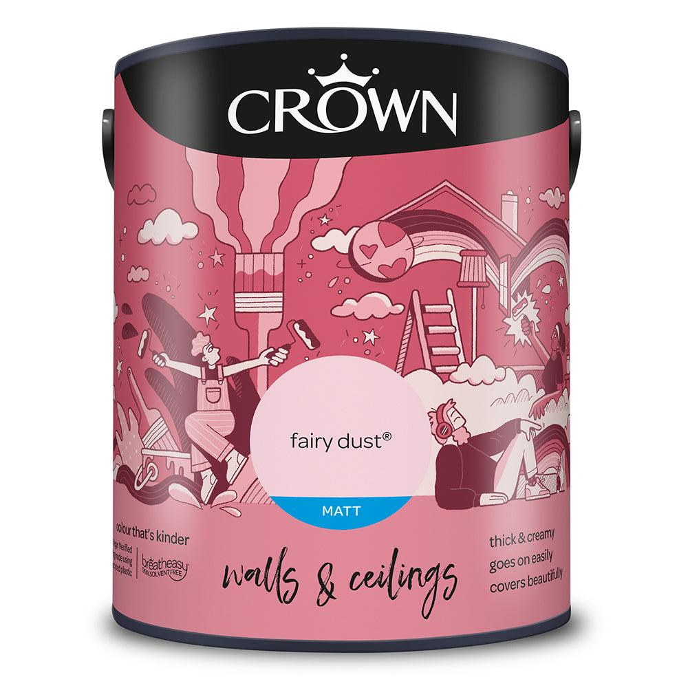 Crown Walls &amp; Ceilings Matt Emulsion Paint | Fairy Dust - Choice Stores