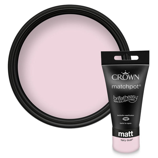 Crown Walls & Ceilings Matt Emulsion Paint | Fairy Dust | 40ml Tester - Choice Stores