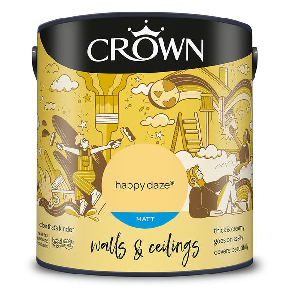Crown Walls & Ceilings Matt Emulsion Paint | Happy Daze - Choice Stores
