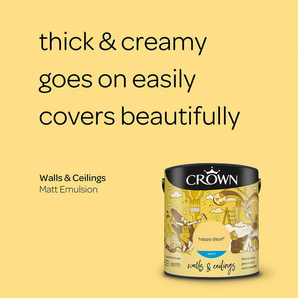 Crown Walls & Ceilings Matt Emulsion Paint | Happy Daze - Choice Stores