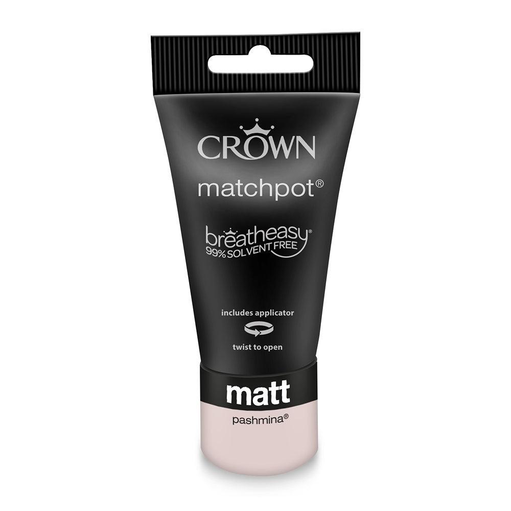 Crown Walls & Ceilings Matt Emulsion Paint | Pashmina | 40ml Tester - Choice Stores