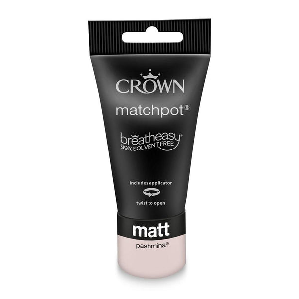 Crown Walls & Ceilings Matt Emulsion Paint | Pashmina | 40ml Tester - Choice Stores