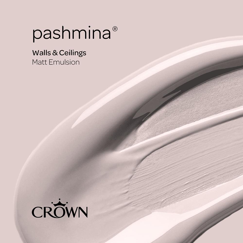 Crown Walls & Ceilings Matt Emulsion Paint | Pashmina | 40ml Tester - Choice Stores