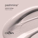 Crown Walls & Ceilings Matt Emulsion Paint | Pashmina | 40ml Tester - Choice Stores