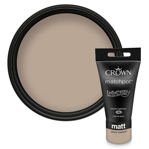 Crown Walls & Ceilings Matt Emulsion Paint | Picnic Basket | 40ml Tester - Choice Stores