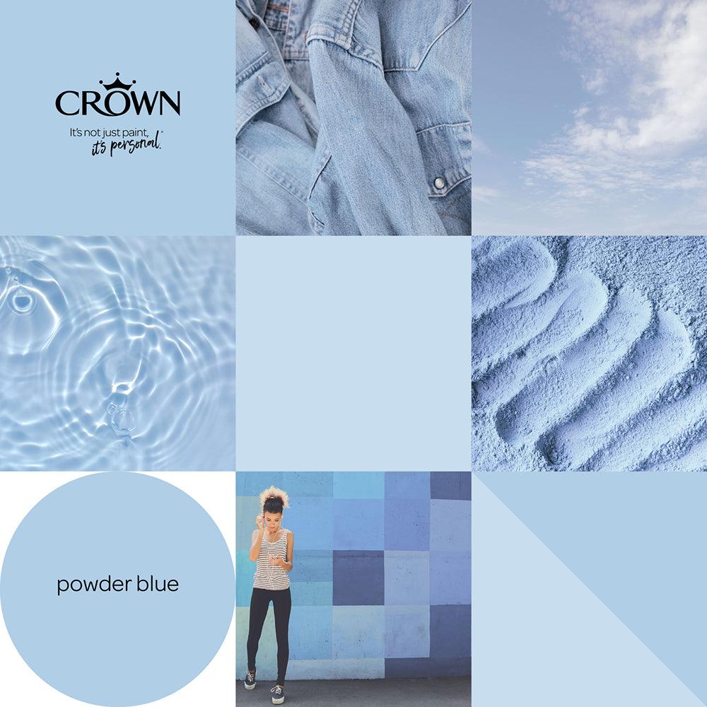 Crown Walls &amp; Ceilings Matt Emulsion Paint | Powder Blue - Choice Stores