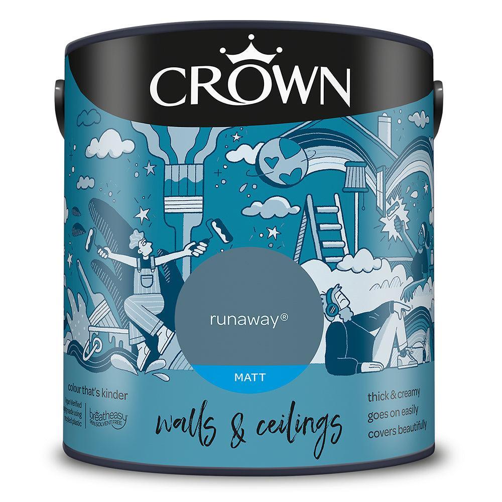 Crown Walls & Ceilings Matt Emulsion Paint | Runaway - Choice Stores
