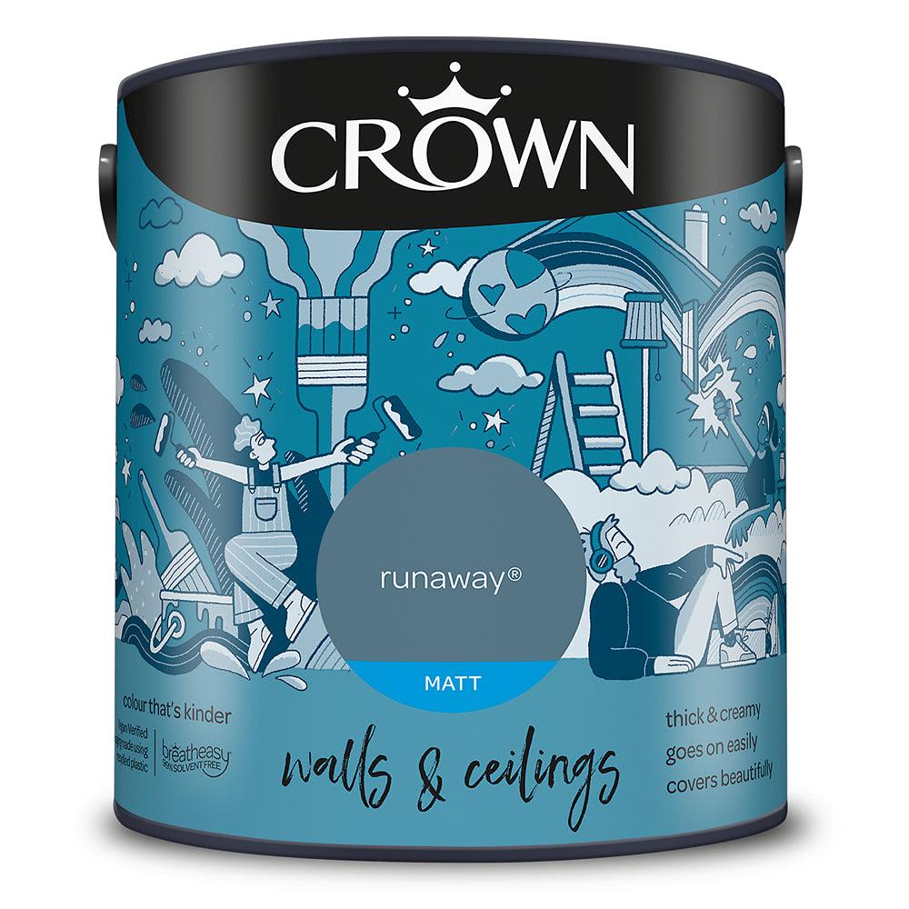 Crown Walls &amp; Ceilings Matt Emulsion Paint | Runaway - Choice Stores