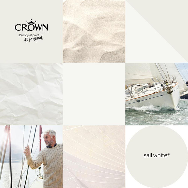 Crown Walls & Ceilings Matt Emulsion Paint | Sail White - Choice Stores