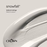 Crown Walls & Ceilings Matt Emulsion Paint | Snowfall | 40ml Tester - Choice Stores