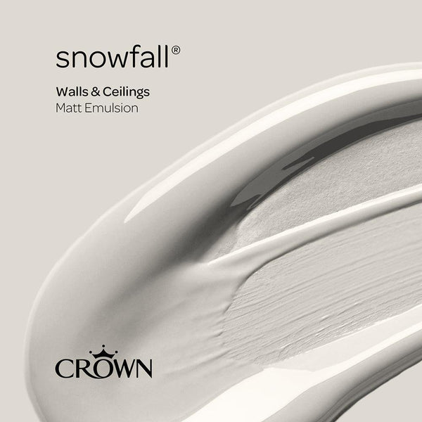 Crown Walls & Ceilings Matt Emulsion Paint | Snowfall | 40ml Tester - Choice Stores