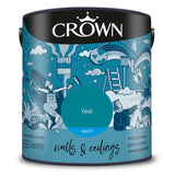 Crown Walls & Ceilings Matt Emulsion Paint | Teal - Choice Stores