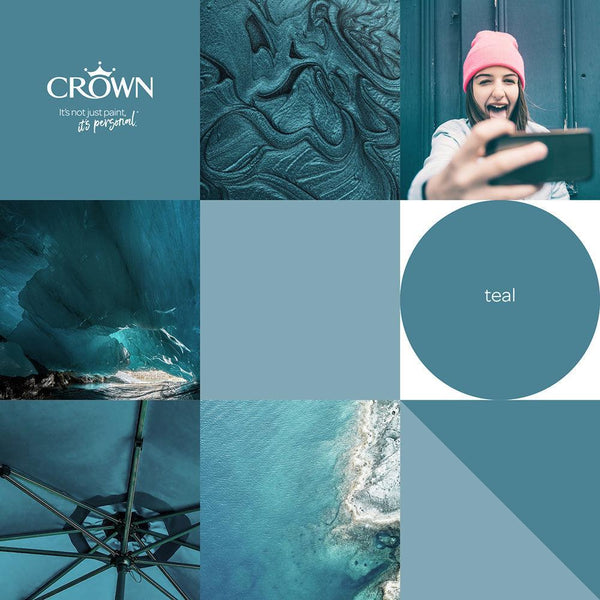 Crown Walls & Ceilings Matt Emulsion Paint | Teal - Choice Stores