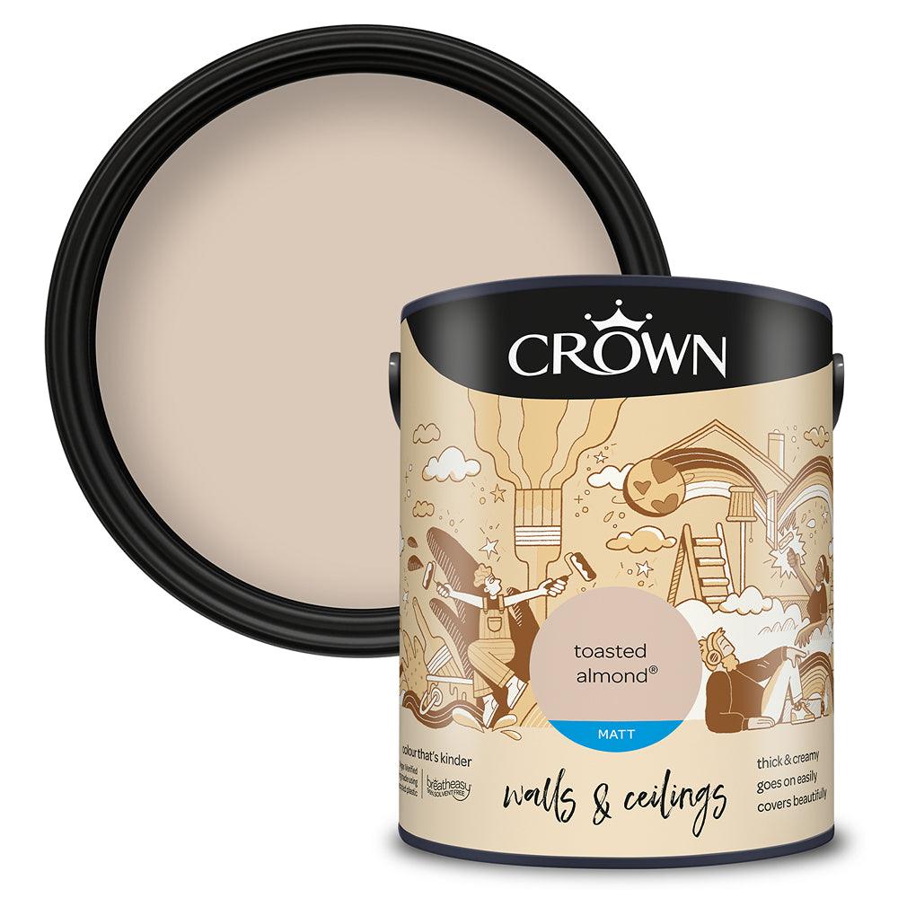 Crown Walls & Ceilings Matt Emulsion Paint | Toasted Almond - Choice Stores