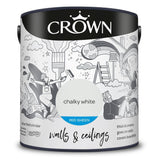 Crown Walls & Ceilings Mid Sheen Emulsion Paint | Chalky White - Choice Stores