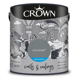 Crown Walls & Ceilings Mid Sheen Emulsion Paint | City Break - Choice Stores