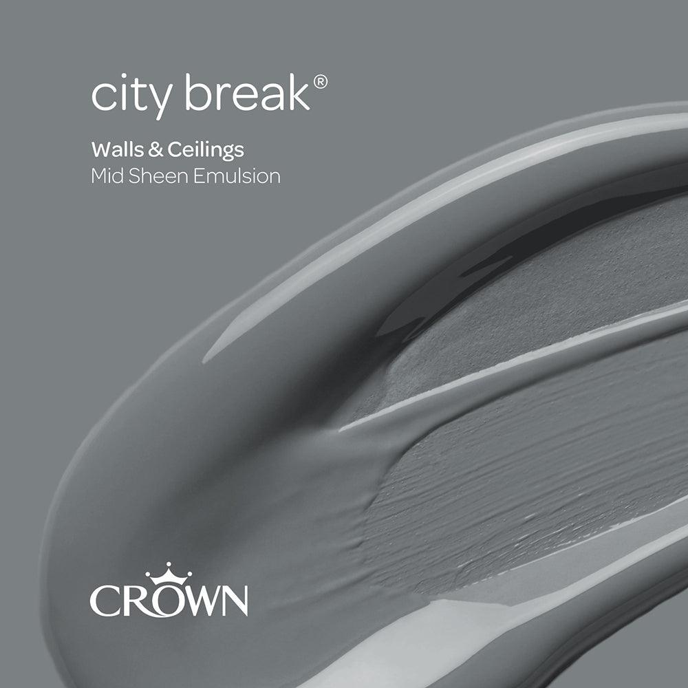 Crown Walls & Ceilings Mid Sheen Emulsion Paint | City Break - Choice Stores