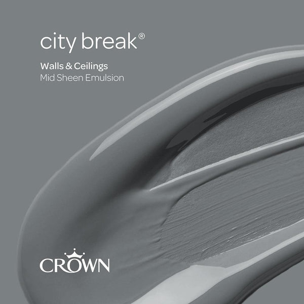 Crown Walls & Ceilings Mid Sheen Emulsion Paint | City Break - Choice Stores