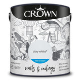 Crown Walls & Ceilings Mid Sheen Emulsion Paint | Clay White - Choice Stores