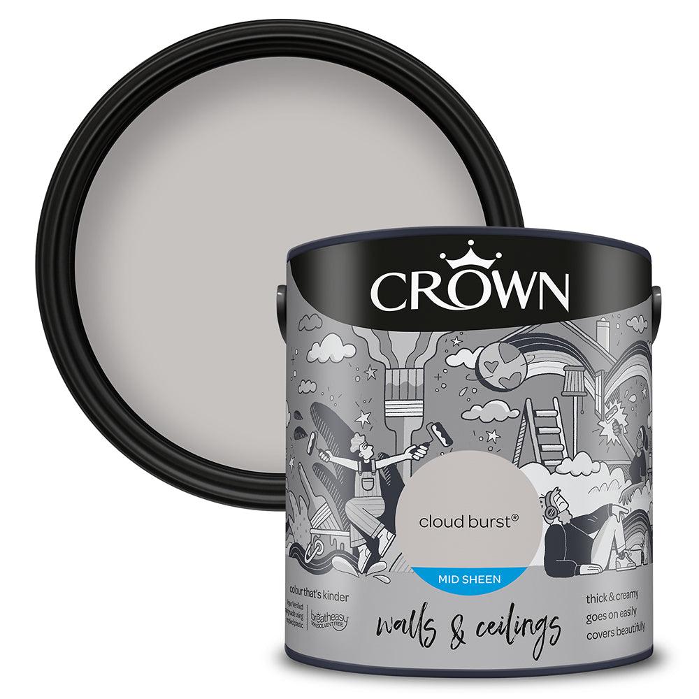 Crown Walls & Ceilings Mid Sheen Emulsion Paint | Cloud Burst - Choice Stores