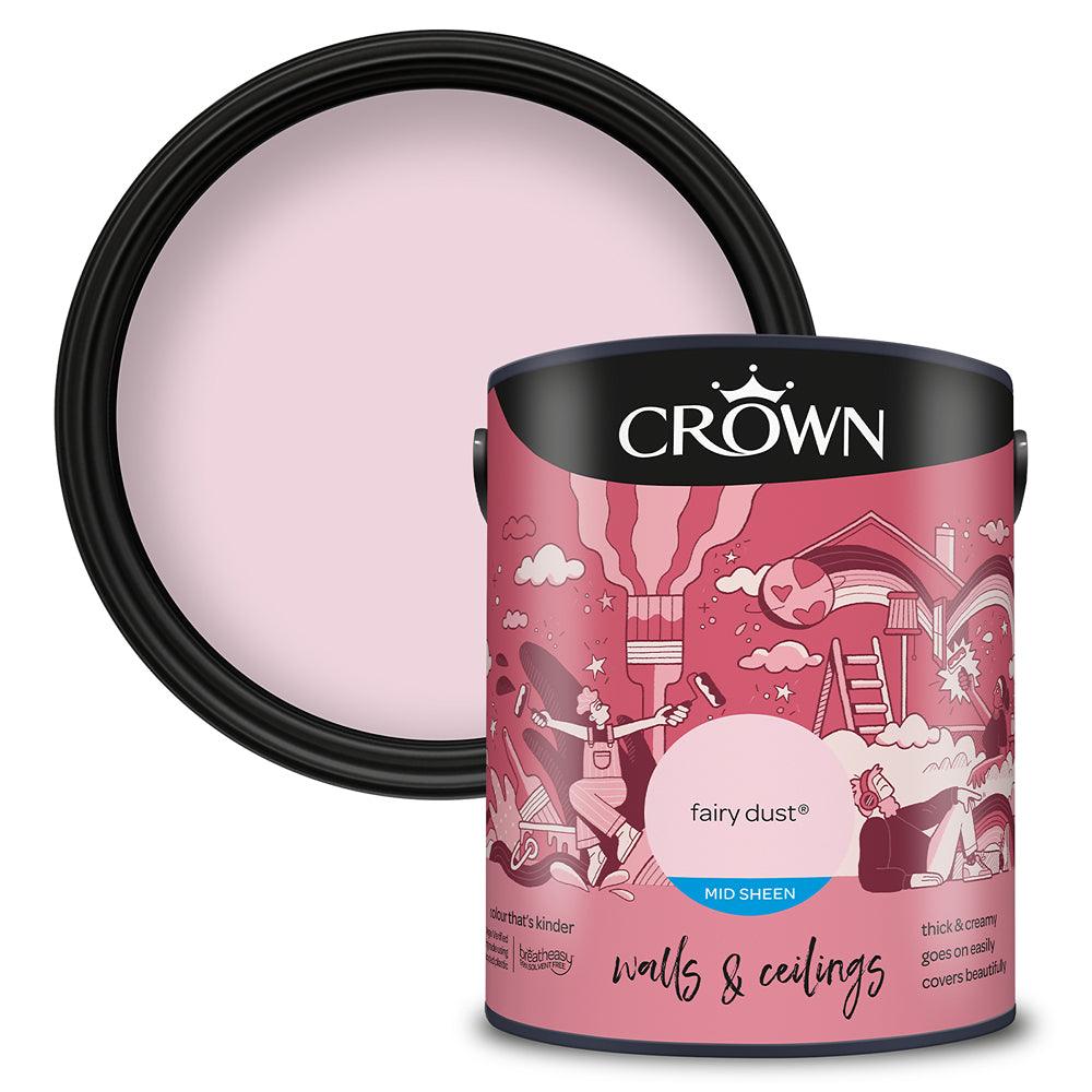 Crown Walls & Ceilings Mid Sheen Emulsion Paint | Fairy Dust - Choice Stores