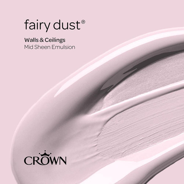 Crown Walls & Ceilings Mid Sheen Emulsion Paint | Fairy Dust - Choice Stores