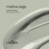 Crown Walls & Ceilings Mid sheen Emulsion Paint | Mellow Sage - Choice Stores