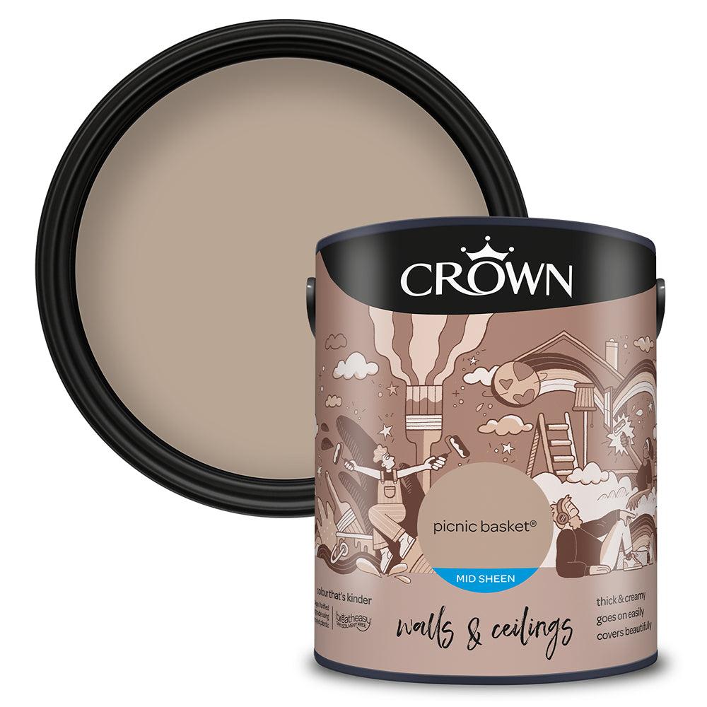 Crown Walls & Ceilings Mid Sheen Emulsion Paint | Picnic Basket - Choice Stores
