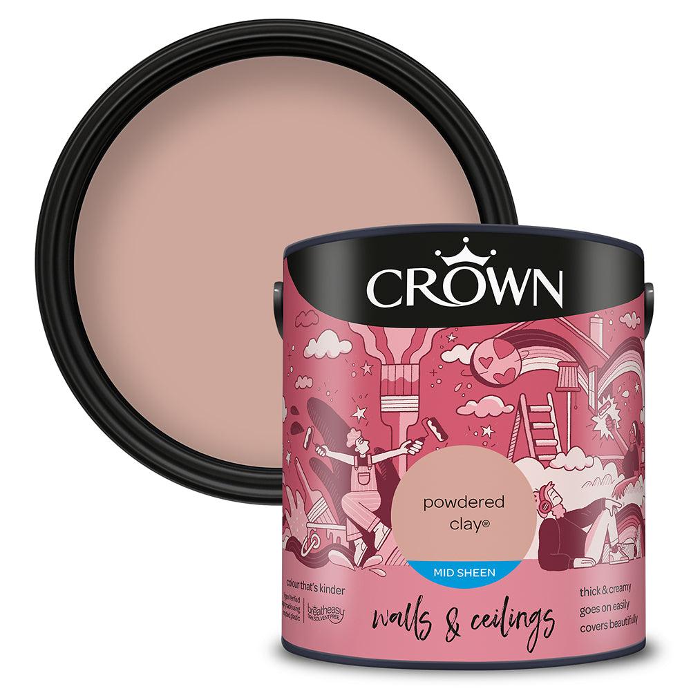 Crown Walls & Ceilings Mid Sheen Emulsion Paint | Powdered Clay - Choice Stores