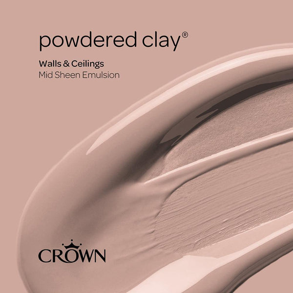 Crown Walls & Ceilings Mid Sheen Emulsion Paint | Powdered Clay - Choice Stores