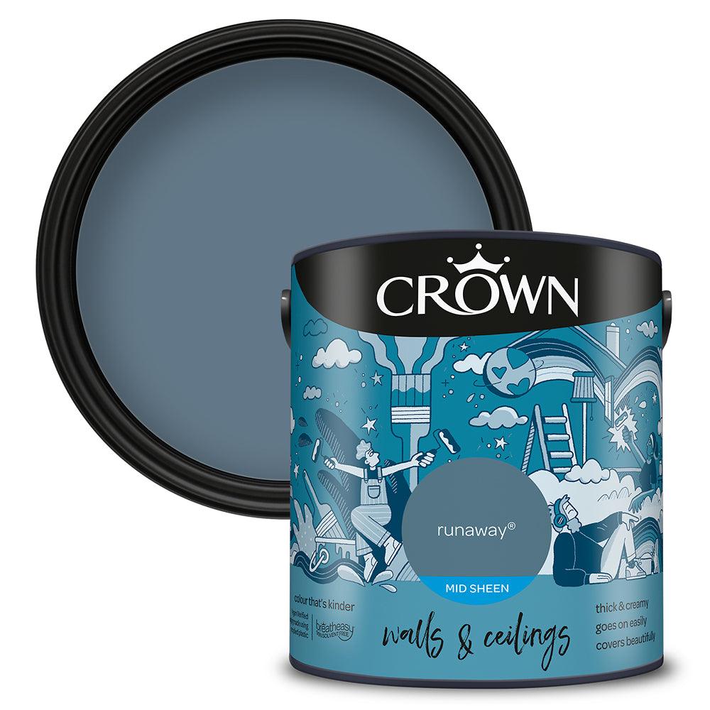 Crown Walls & Ceilings Mid Sheen Emulsion Paint | Runaway - Choice Stores