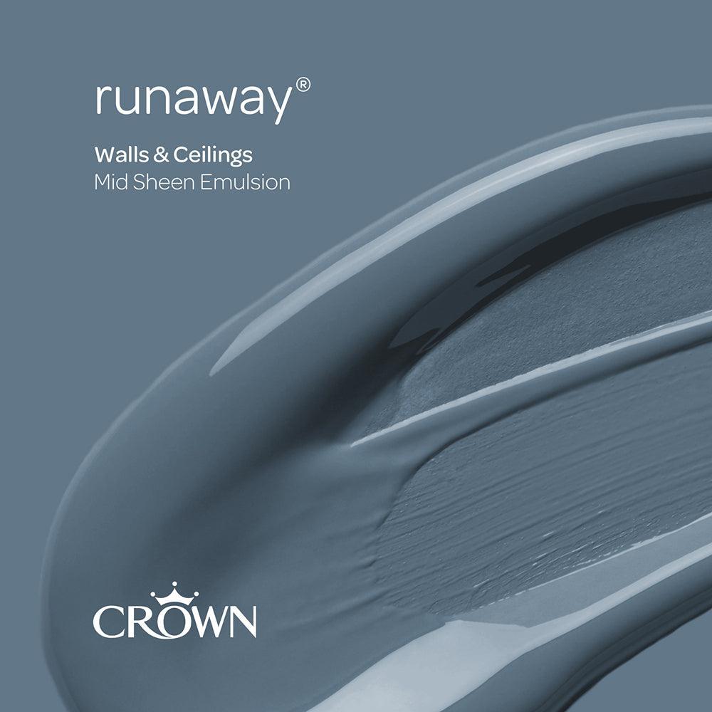 Crown Walls & Ceilings Mid Sheen Emulsion Paint | Runaway - Choice Stores