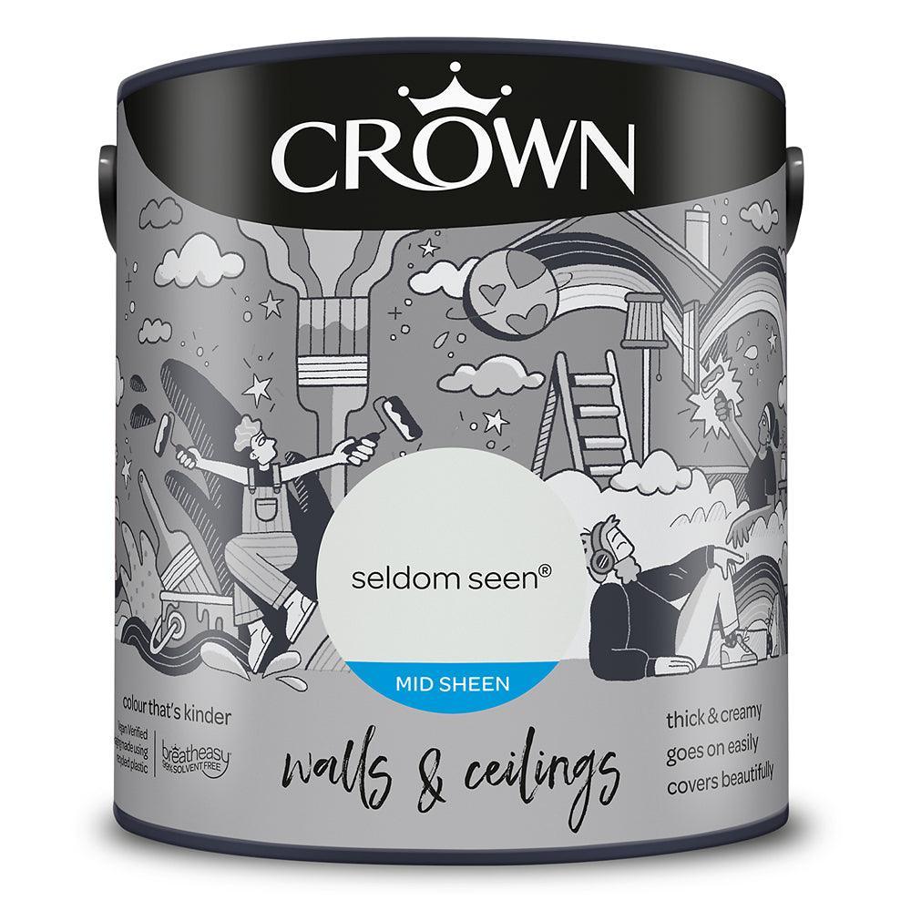 Crown Walls & Ceilings Mid Sheen Emulsion Paint | Seldom Seen - Choice Stores
