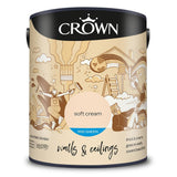 Crown Walls & Ceilings Mid Sheen Emulsion Paint | Soft Cream - Choice Stores