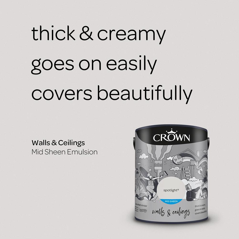 Crown Walls & Ceilings Mid Sheen Emulsion Paint | Spotlight - Choice Stores