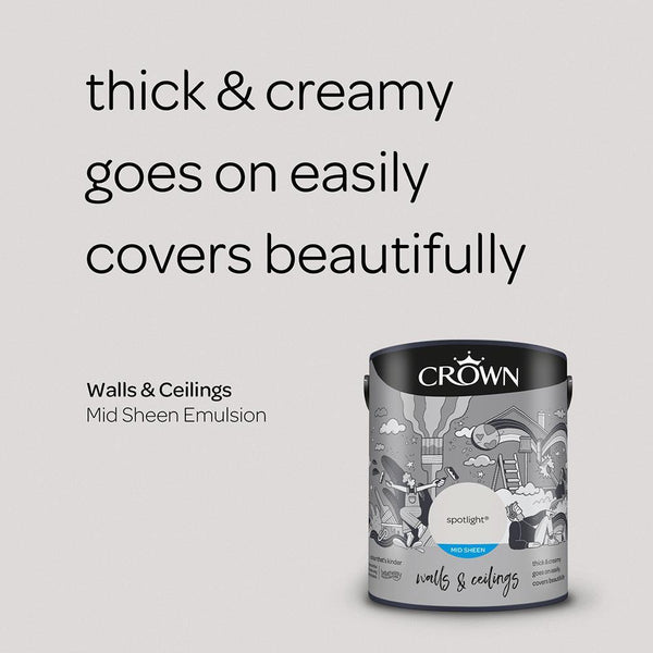 Crown Walls & Ceilings Mid Sheen Emulsion Paint | Spotlight - Choice Stores