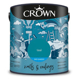 Crown Walls & Ceilings Mid Sheen Emulsion Paint | Teal - Choice Stores