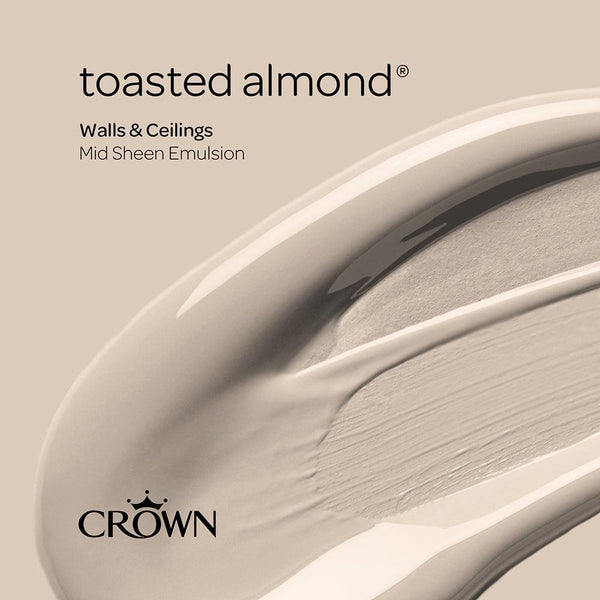 Crown Walls & Ceilings Mid Sheen Emulsion Paint | Toasted Almond - Choice Stores